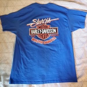 VINTAGE HARLEY DAVIDSON STURGIS 93' Graphic T-Shirt. Size XL. USA. EPWC.